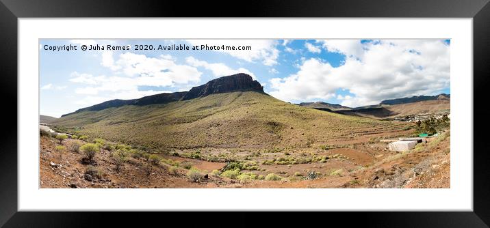 Gran Canaria Countryside Framed Mounted Print by Juha Remes