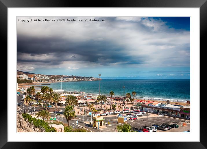 Playa del Ingles Framed Mounted Print by Juha Remes