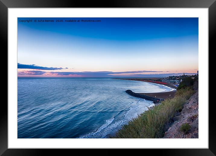 Playa del Ingles Sunrise Framed Mounted Print by Juha Remes