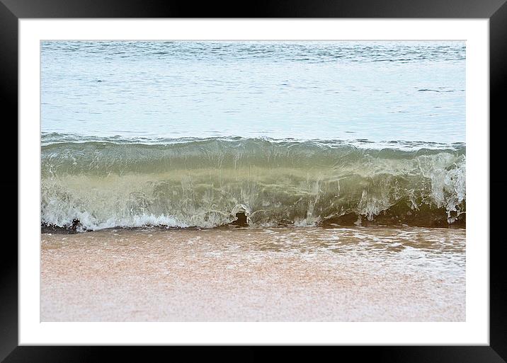 Ocean Wave Framed Mounted Print by Nicole Rodriguez