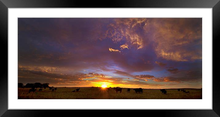 A New Dawn Framed Mounted Print by Steven Reed