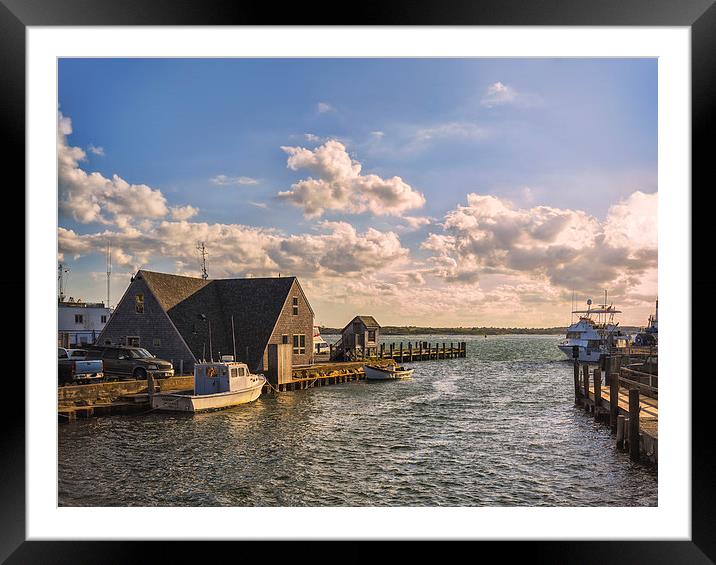 Autumn afternoon seascape on Cape Cod Framed Mounted Print by Marianne Campolongo