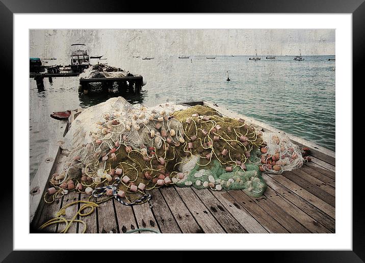 after a fishing day Framed Mounted Print by olga hutsul