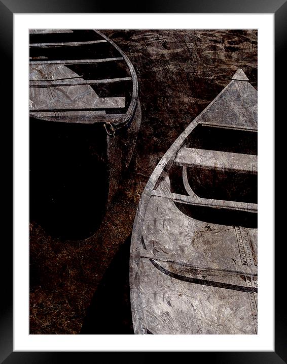 boats on the lake Framed Mounted Print by olga hutsul