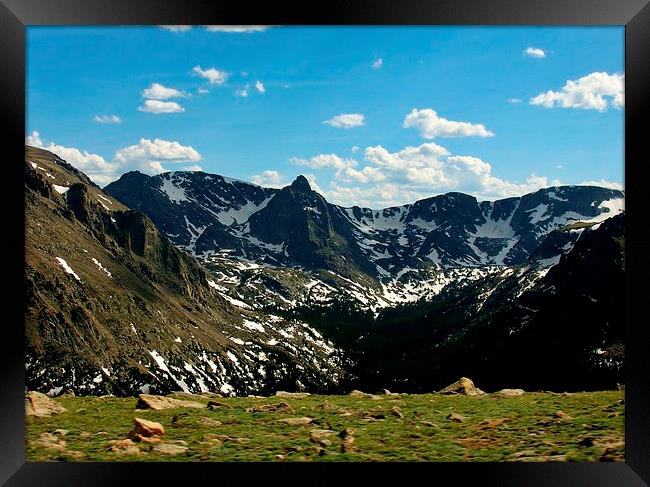 The Rockies Framed Print by Barbara Bardzik