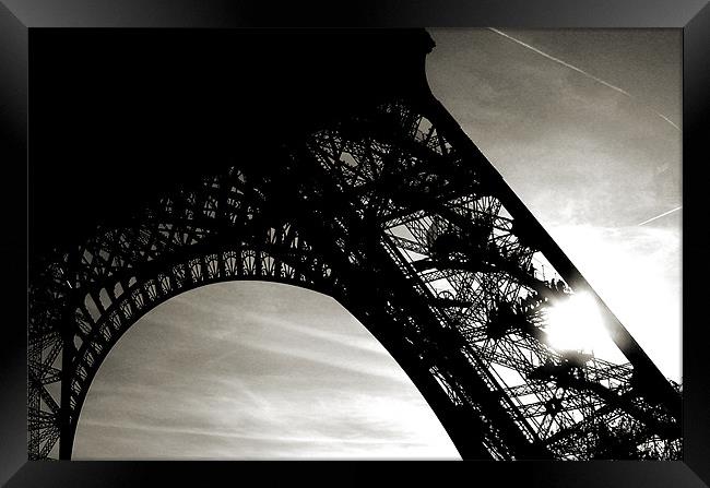 Eiffel Tower Framed Print by john joyce
