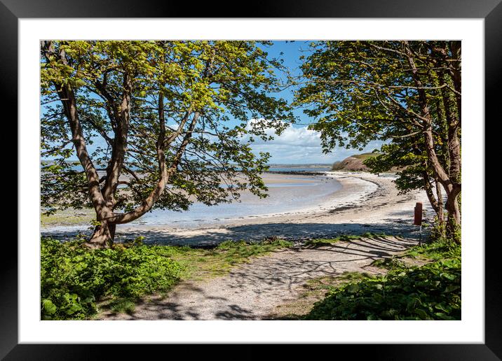 Beach, Penrhos Country Park Framed Mounted Print by Wendy Williams CPAGB