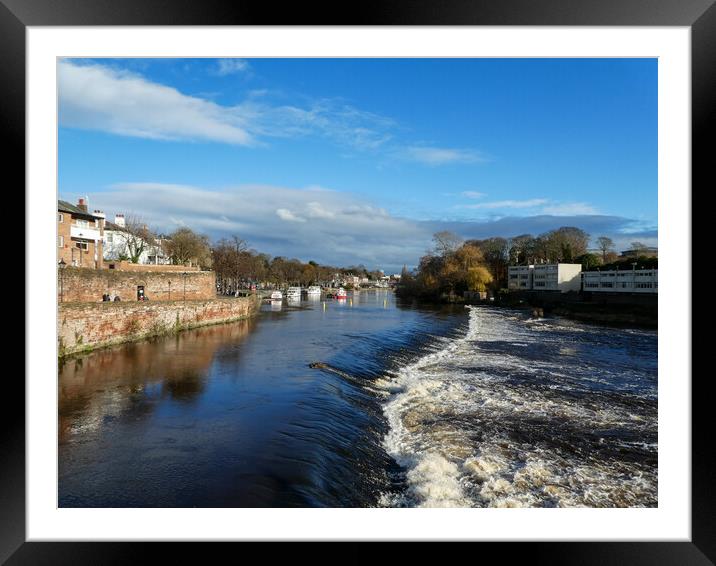 River Dee Chester Framed Mounted Print by Wendy Williams CPAGB