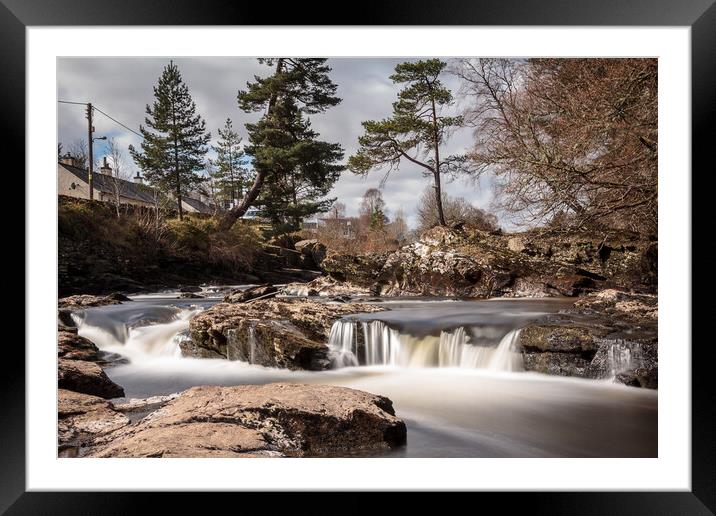 Majestic Cascades of Dochart Framed Mounted Print by Wendy Williams CPAGB