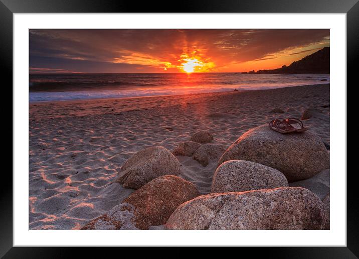 Spectacular Cornish Seascape Framed Mounted Print by Wendy Williams CPAGB