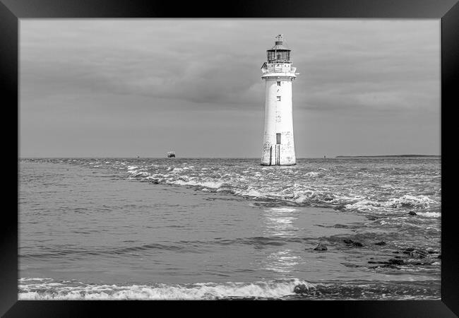 Majestic Perch Rock Lighthouse Framed Print by Wendy Williams CPAGB