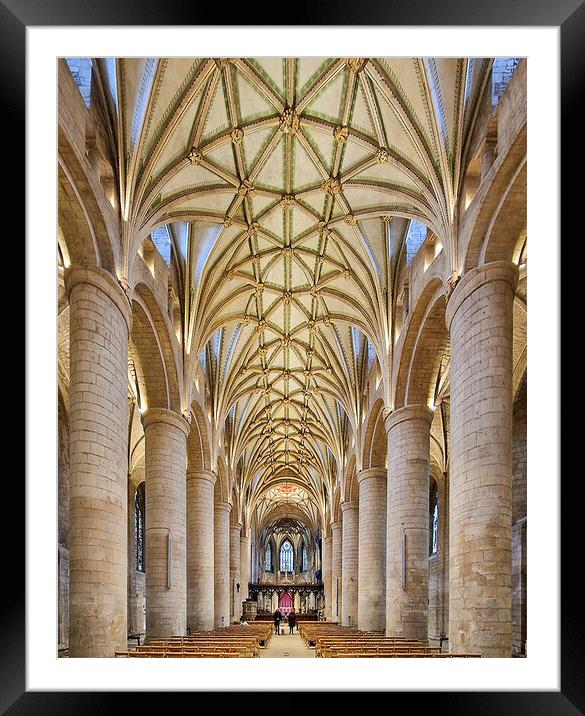 Beautiful Tewsbury Abbey Framed Mounted Print by Wendy Williams CPAGB