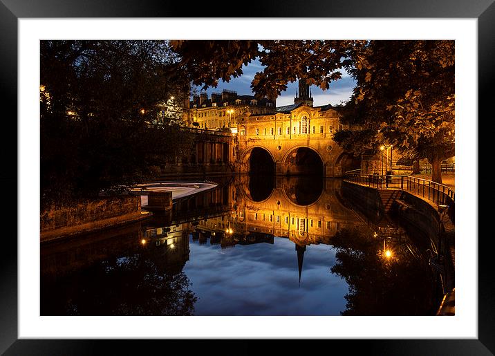  Bath by Night Framed Mounted Print by Wendy Williams CPAGB