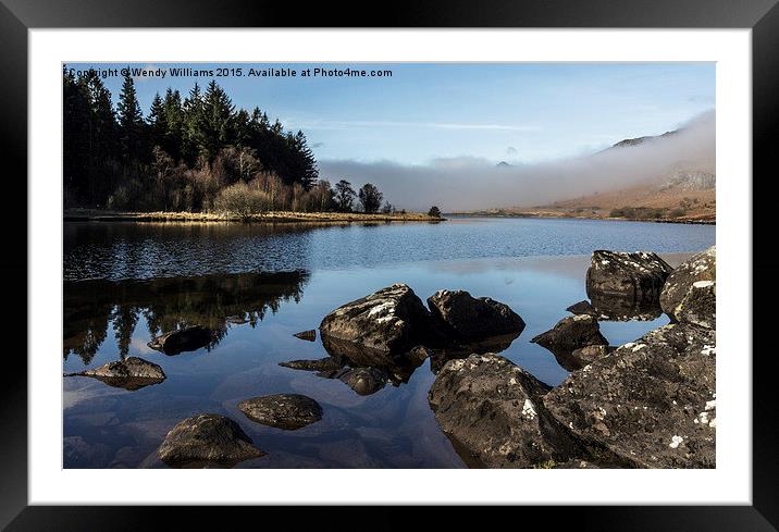  Low Clouds in Snowdonia Framed Mounted Print by Wendy Williams CPAGB