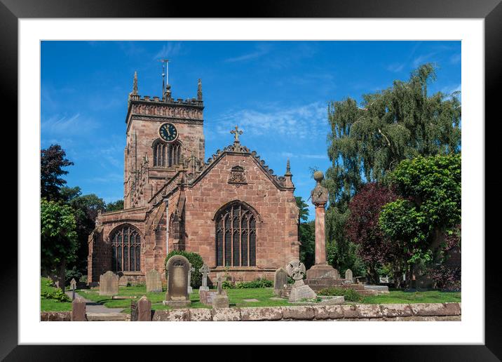 St Mary's Church, Acton Framed Mounted Print by Wendy Williams CPAGB