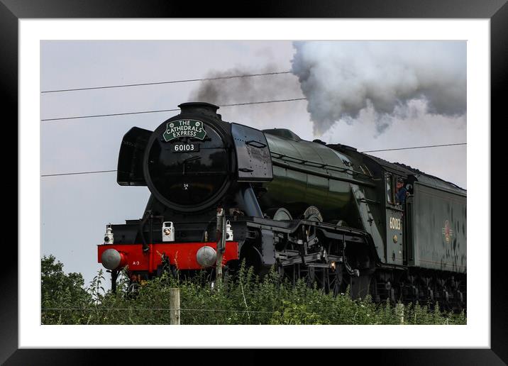 The Iconic Power of the Flying Scotsman Framed Mounted Print by Wendy Williams CPAGB
