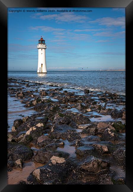 Perch Rock Lighthouse Framed Print by Wendy Williams CPAGB