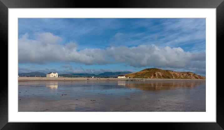 Dinas Dinlle Framed Mounted Print by Wendy Williams CPAGB