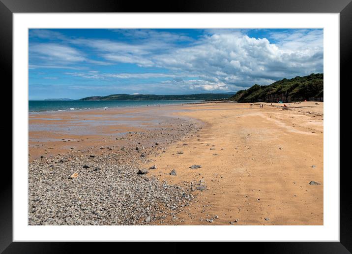 Quiet Benllech Beach Framed Mounted Print by Wendy Williams CPAGB