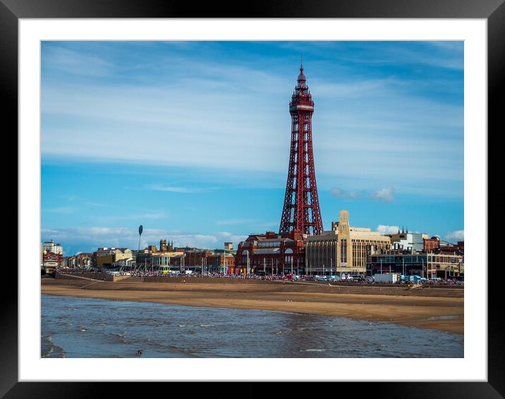 Blackpool Tower from the pier Framed Mounted Print by Wendy Williams CPAGB