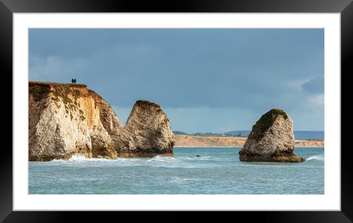 Together at Freshwater Bay Framed Mounted Print by Wendy Williams CPAGB