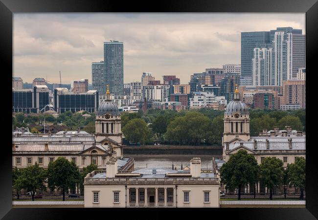 London Skyline from Greenwich Framed Print by Wendy Williams CPAGB