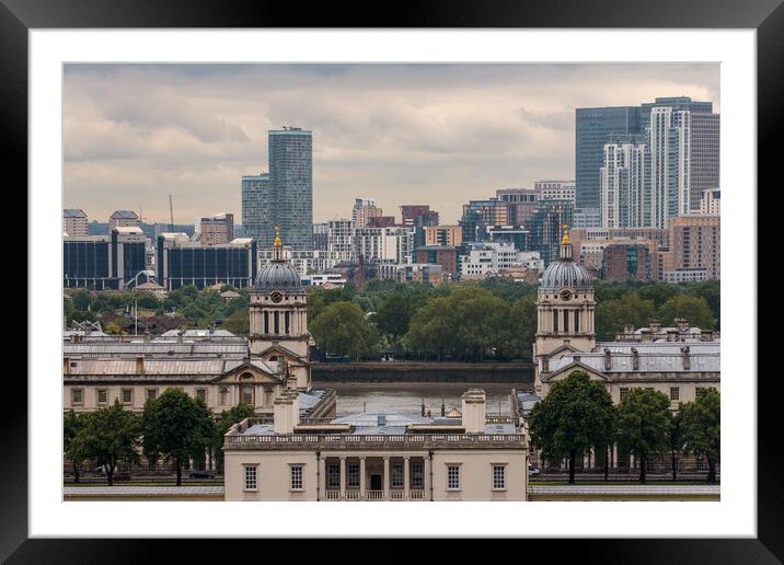 London Skyline from Greenwich Framed Mounted Print by Wendy Williams CPAGB