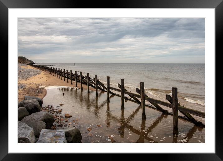 Mesmerizing Reflections of West Runton Framed Mounted Print by Wendy Williams CPAGB