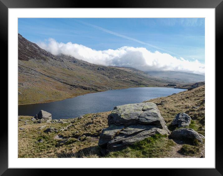 Low Cloud at Llyn Ogwen Framed Mounted Print by Wendy Williams CPAGB