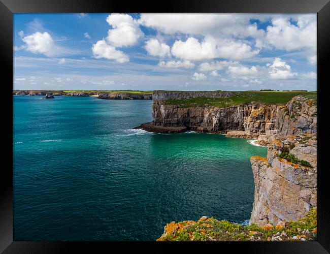 Stackpole Head Framed Print by Wendy Williams CPAGB