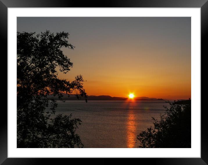 Applecross Sunset Framed Mounted Print by Wendy Williams CPAGB