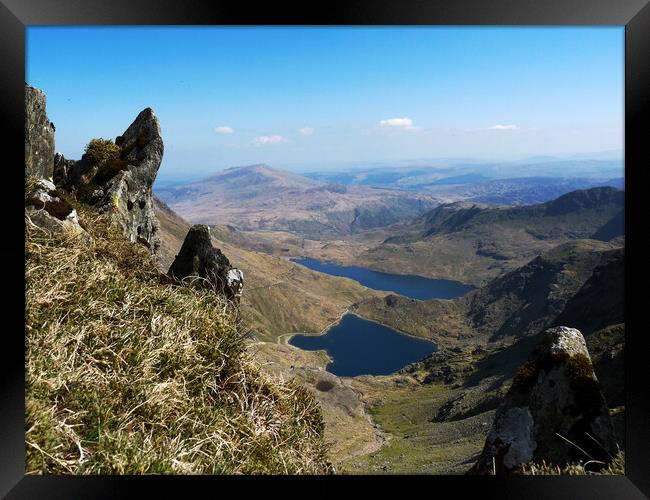 Heart Shaped Lakes of Snowdonia Framed Print by Wendy Williams CPAGB