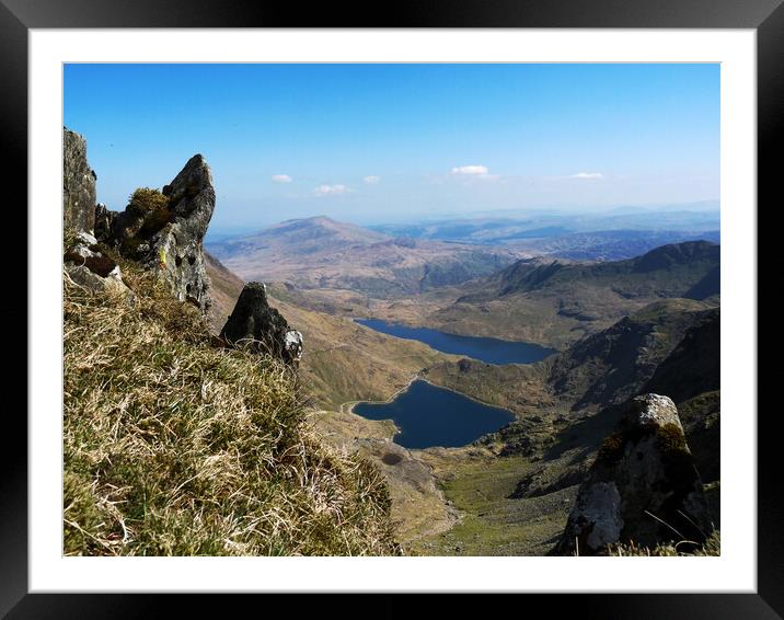 Heart Shaped Lakes of Snowdonia Framed Mounted Print by Wendy Williams CPAGB