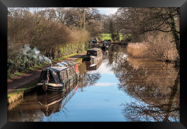 Beautiful Day on The Shroppie Framed Print by Wendy Williams CPAGB