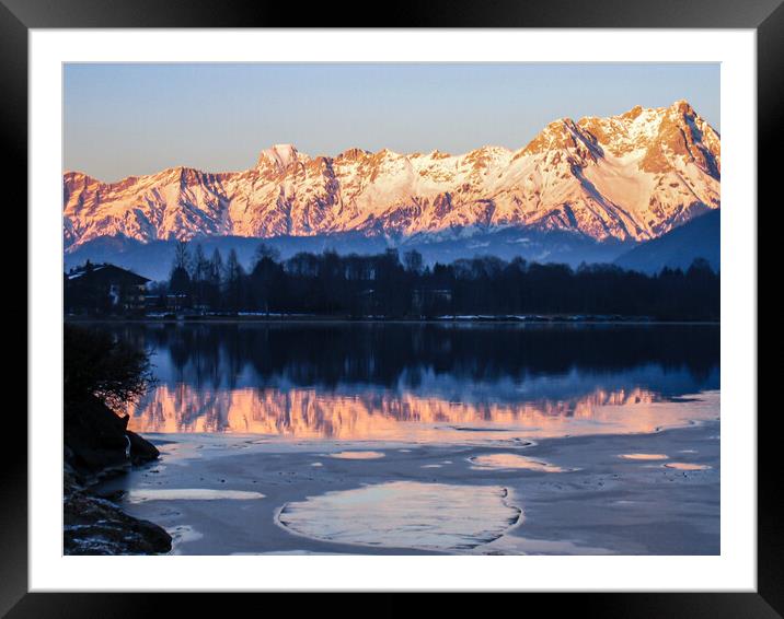 Majestic Winter Sunset Framed Mounted Print by Wendy Williams CPAGB