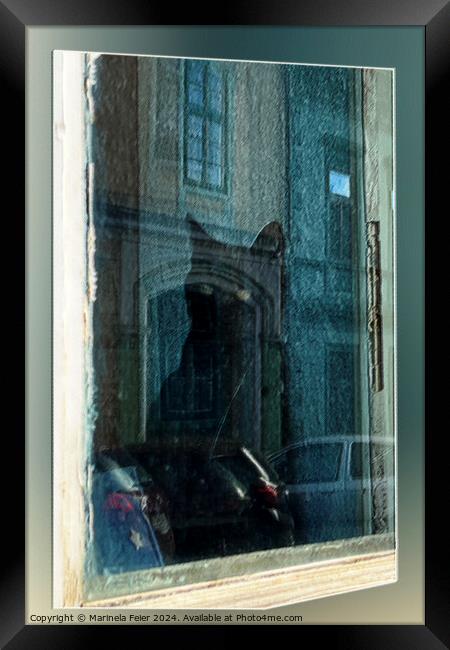 The cat in the window Framed Print by Marinela Feier