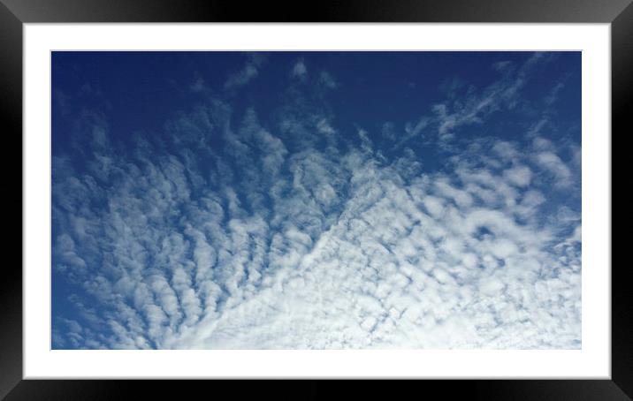  Sky in January Framed Mounted Print by Marinela Feier