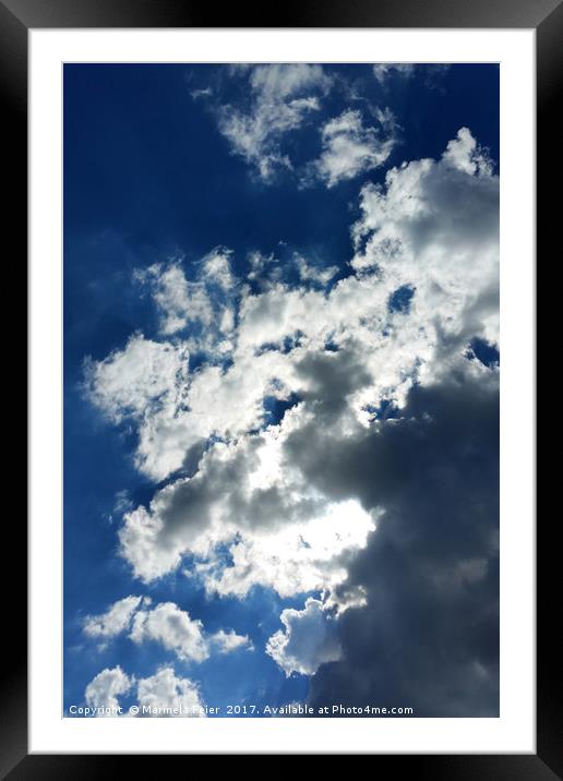 Only clouds Framed Mounted Print by Marinela Feier
