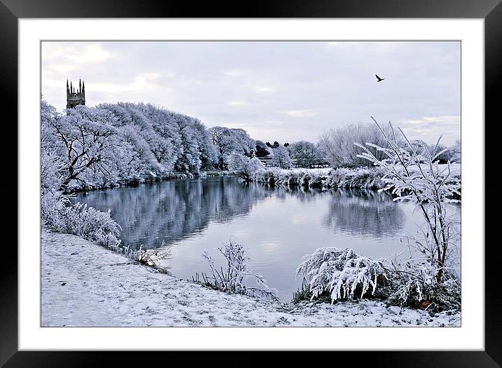 Winter Reflections Framed Mounted Print by leonard alexander