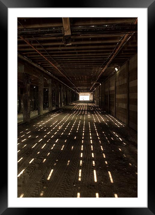  Tunnel Connecting Santa Monica Pier to Boardwalk Framed Mounted Print by Belinda Greb