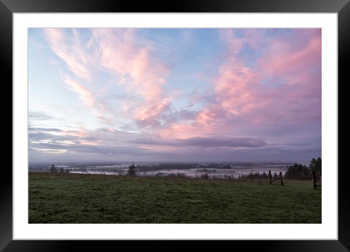 Morning's Blush Framed Mounted Print by Belinda Greb