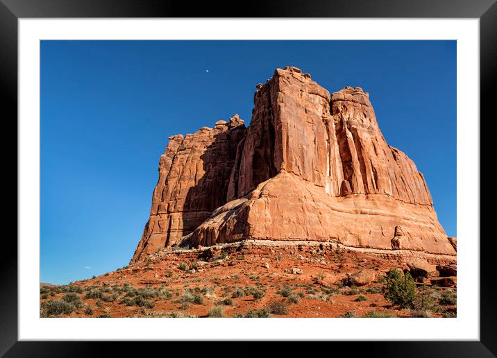 Courthouse Towers - Arches National Park Framed Mounted Print by Belinda Greb