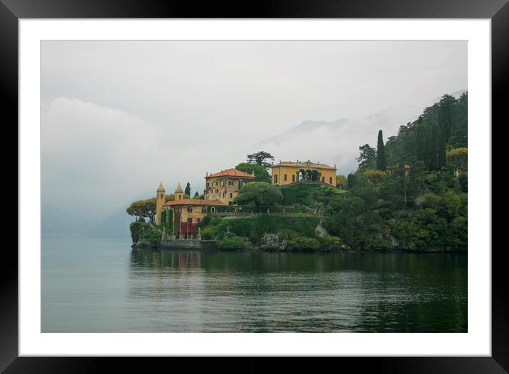 Lake Como 3 Framed Mounted Print by Belinda Greb