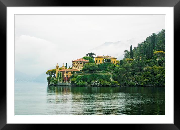 Lake Como 4 Framed Mounted Print by Belinda Greb