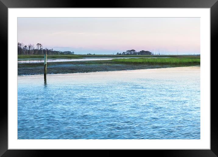 Early Evening at Chincoteague Bay Framed Mounted Print by Belinda Greb