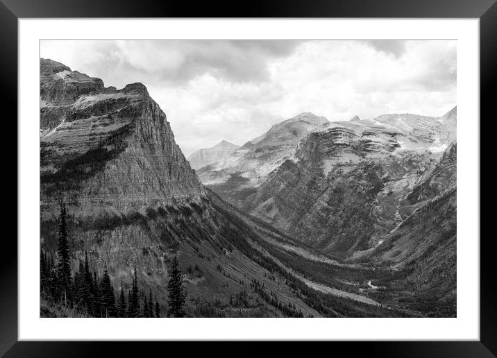 Majestic Sweep - Glacier NP Framed Mounted Print by Belinda Greb