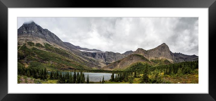 Bullhead Lake - Glacier NP Framed Mounted Print by Belinda Greb