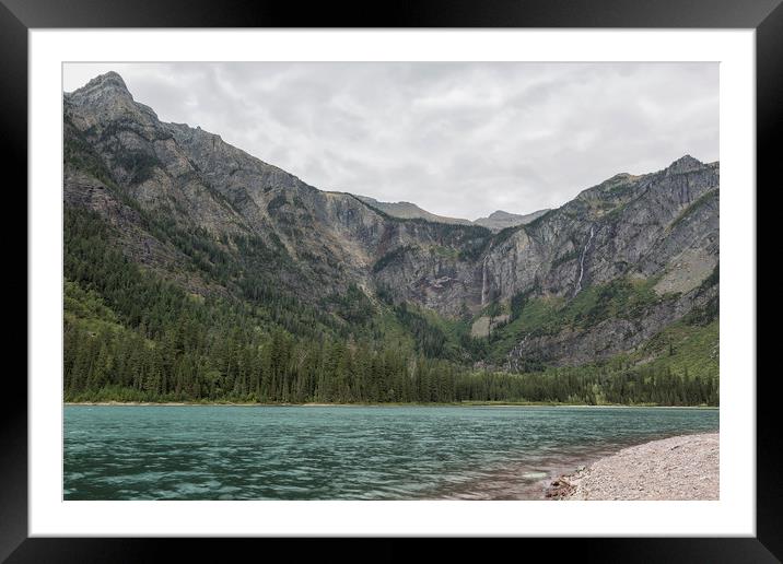 Avalanche Lake, No 3 - Glacier NP Framed Mounted Print by Belinda Greb