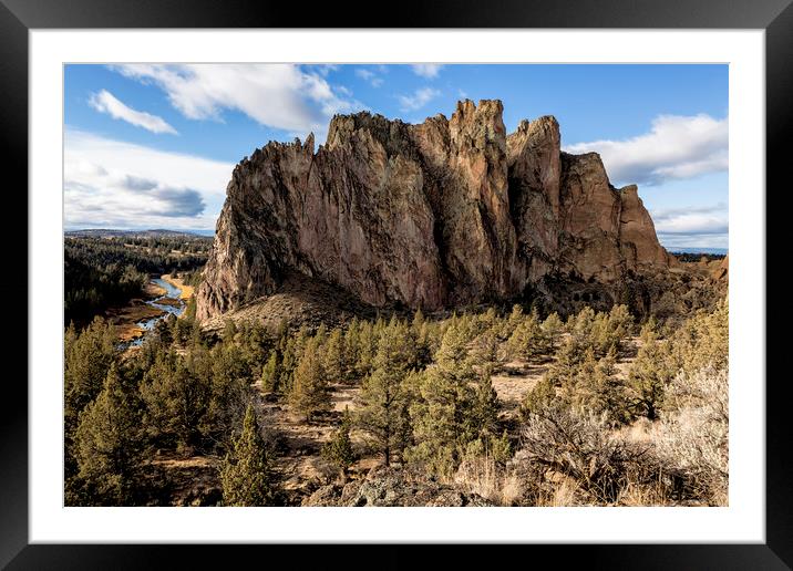 Smith Rock Framed Mounted Print by Belinda Greb