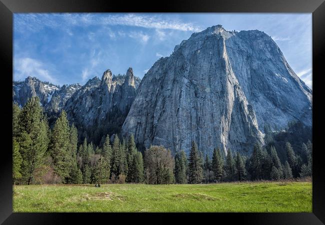 Cathedral Rock Yosemite Framed Print by Belinda Greb